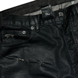 SS04 “strip” distressed denim