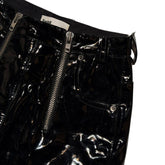 Glossy patent leather pant