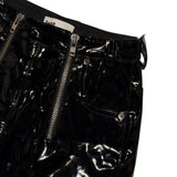 Glossy patent leather pant