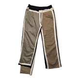 Deconstructed adjustable waist pant