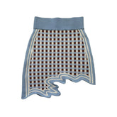 Wavy mini skirt
