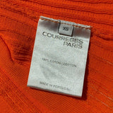 Twisted ribbed stretch long sleeve