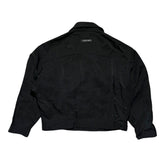 Sixth collection Leather collar nylon trucker jacket