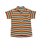 Crochet woven button down
