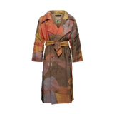 SS24 Graphic painted sheer layered trench coat