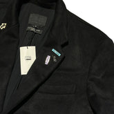 Embellished wool coat