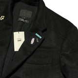 Embellished wool coat