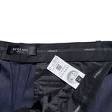 Tonal pinstripe tailored shorts