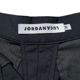 tailored wool silk slit shorts