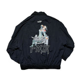 Oversized “psychic” graphic graffiti jacket