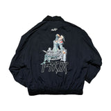Oversized “psychic” graphic graffiti jacket