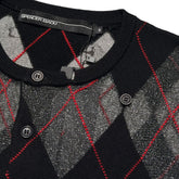 Multi button mesh cardigan