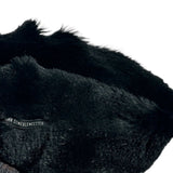 Genuine leather and fur bucket hat