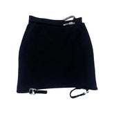 Bondage clasp stretch mini skirt