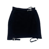 Bondage clasp stretch mini skirt