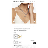 Lexington necklace Sterling Silver with Diamonds