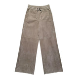 $6,700 suede leather adjustable waist pant