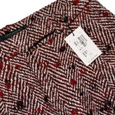 Tweed woven wode leg trouser