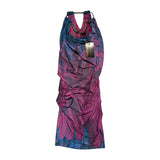 Snake necklace runched dress