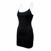 Swavorski crystal strap backless hira dress