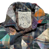 2006 rebirth to tabura rasa Rebuild patchwork flannel hoodie