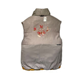 Reversible keel quilted puffer vest