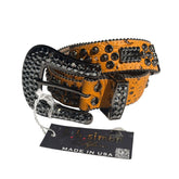 Ostritch studded belt