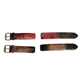 2 snake skin watch bands