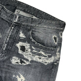 Boro distressed denim