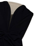 Tulle trimmed bustier gown