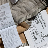 $6,700 suede leather adjustable waist pant