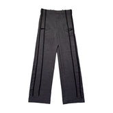 Wool wide leg strap pant bonne belinda