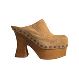 Boogie platform leather clog
