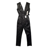 Waxed “body bag” jumpsuit