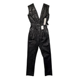 Waxed “body bag” jumpsuit