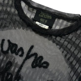 Greta Garbo illusion mesh longsleeve