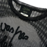 Greta Garbo illusion mesh longsleeve