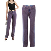 Two tone washed denim