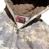 Star camo padded hoodie