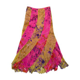 Silk Floral flowy maxiskirt