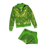 Humanoid cyborg metallic set