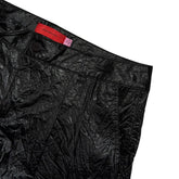 Nylon crinkled ultra wide pant