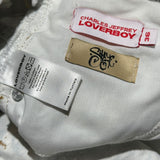 Graphic printed denim