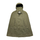 Runway padded poncho cape