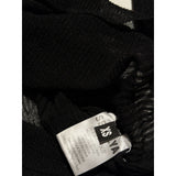 Sheer Mesh stretch ribbed turtleneck