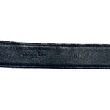 Monogram logo leather belt