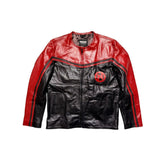 Leather motorcycle jacket