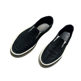Python leather slip on