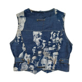1992 faces denim vest
