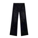 Double layered sheer distressed trouser